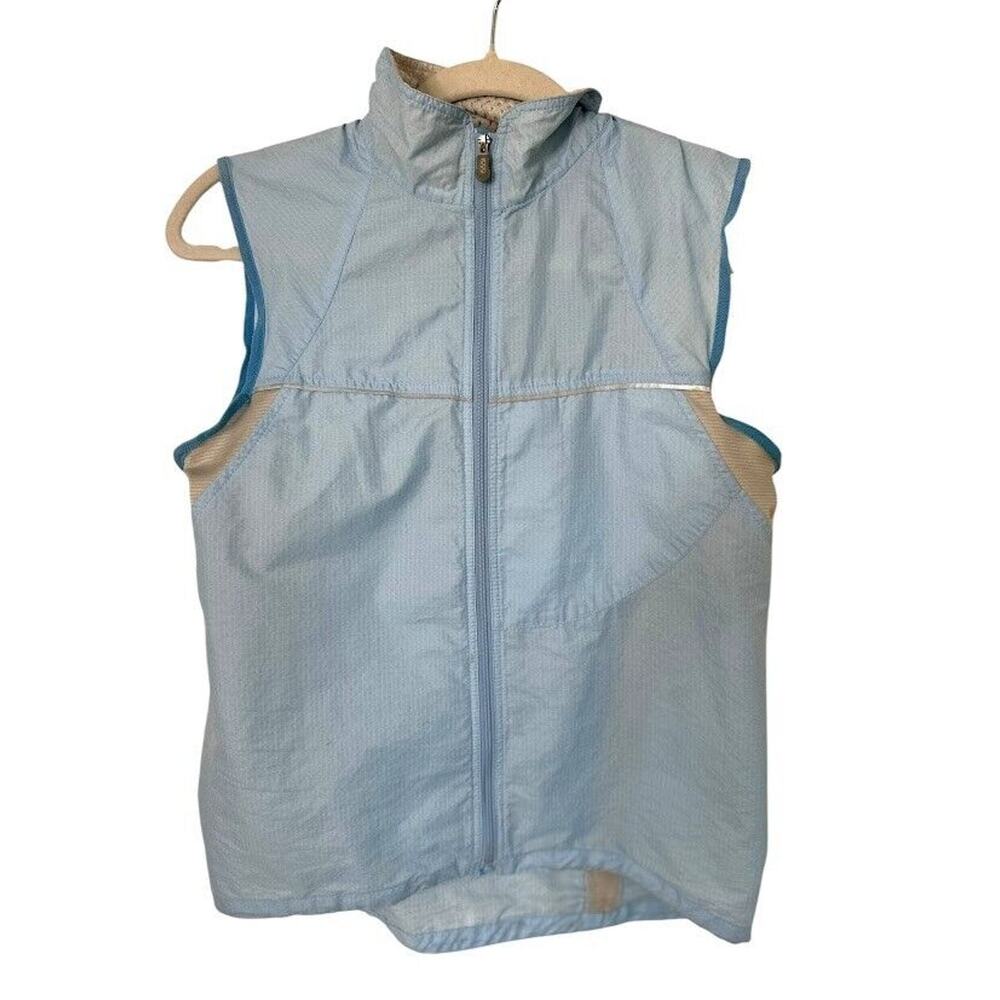 Patagonia Vest Cycling Women Size XS Nylon Windbreaker Light Weight Blue Outdoor